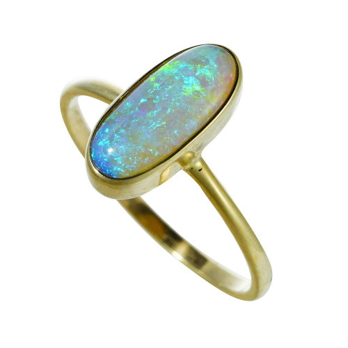 ARTIFACT 14KT GOLD AUSTRALIAN OPAL RING