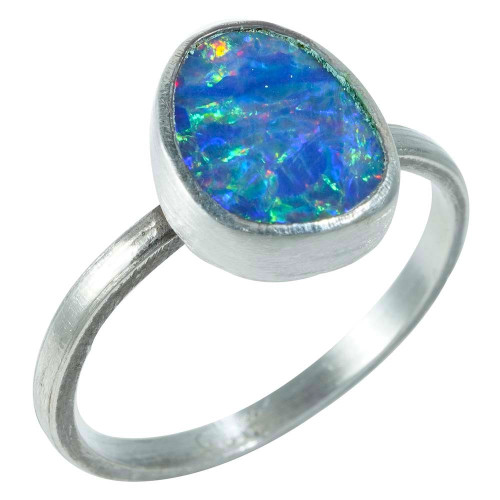 * 1 TIMELESS TAPESTRY STERLING SILVER AUSTRALIAN OPAL RING
