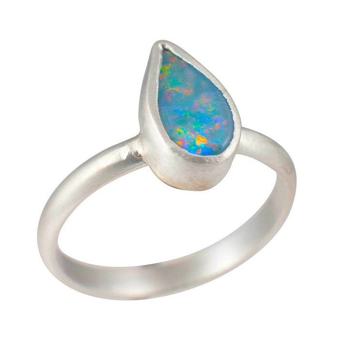 WHIMSY WONDER STERLING SILVER AUSTRALIAN OPAL RING