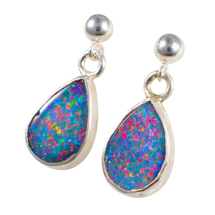 POP SUGAR STERLING SILVER OPAL EARRINGS