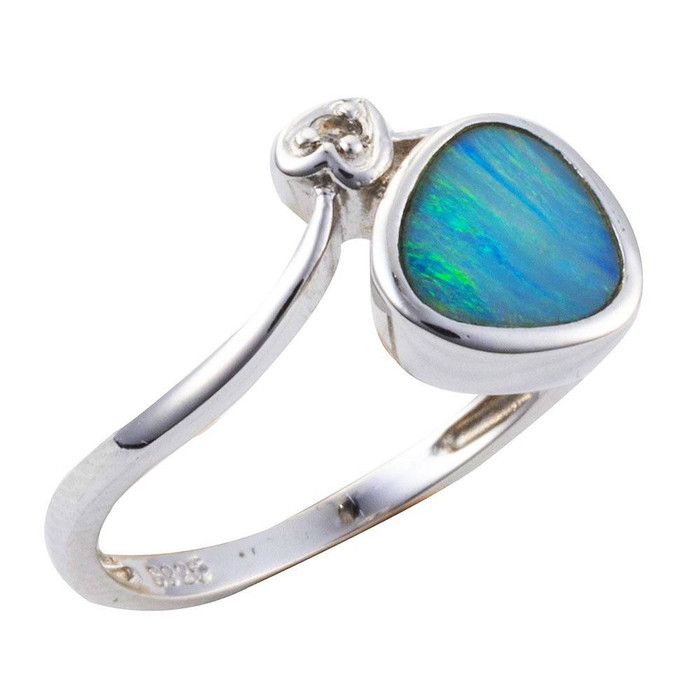 REVITALIZE STERLING SILVER AUSTRALIAN OPAL RING