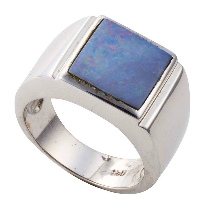 EARTH ESSENCE STERLING SILVER AUSTRALIAN OPAL RING