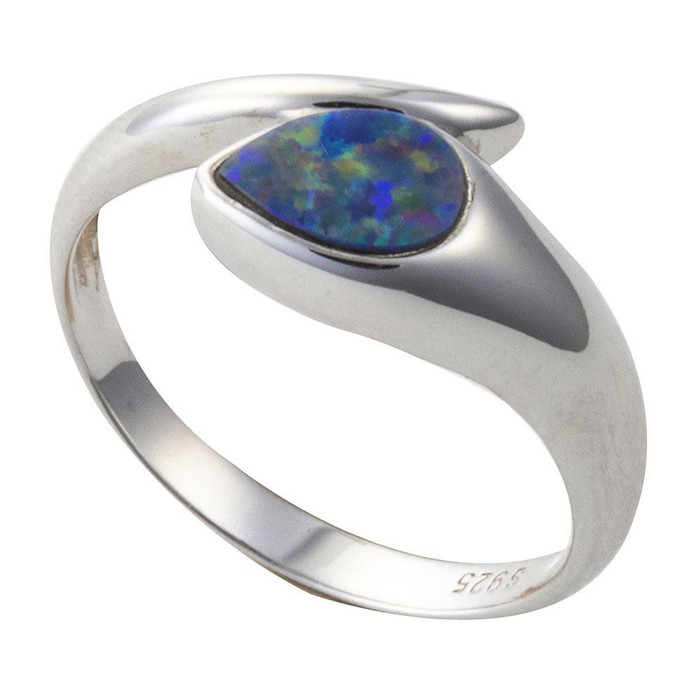 METEOR BLINK STERLING SILVER AUSTRALIAN OPAL RING