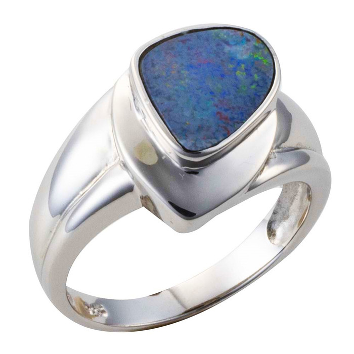 SOLSTICE WHISPER STERLING SILVER AUSTRALIAN OPAL RING