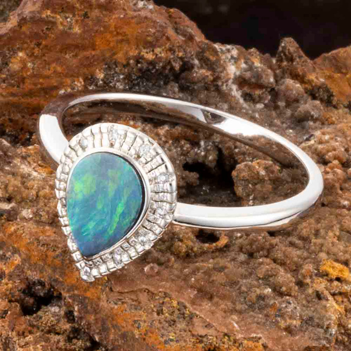 *GALAXY FLASH STERLING SILVER AUSTRALIAN OPAL RING *GALAXY FLASH STERLING SILVER AUSTRALIAN OPAL RING