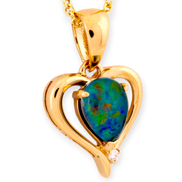 Celestial Symphony 14KT Gold Opal Pendant Celestial Symphony 14KT Gold Opal Pendant