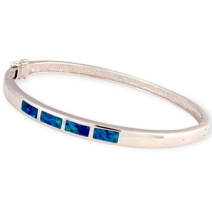 Radiant Orbit 925 Sterling Silver Opal Bracelet