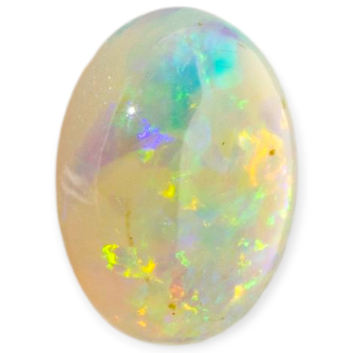 Flashing flame Solid Black Opal Gemstone