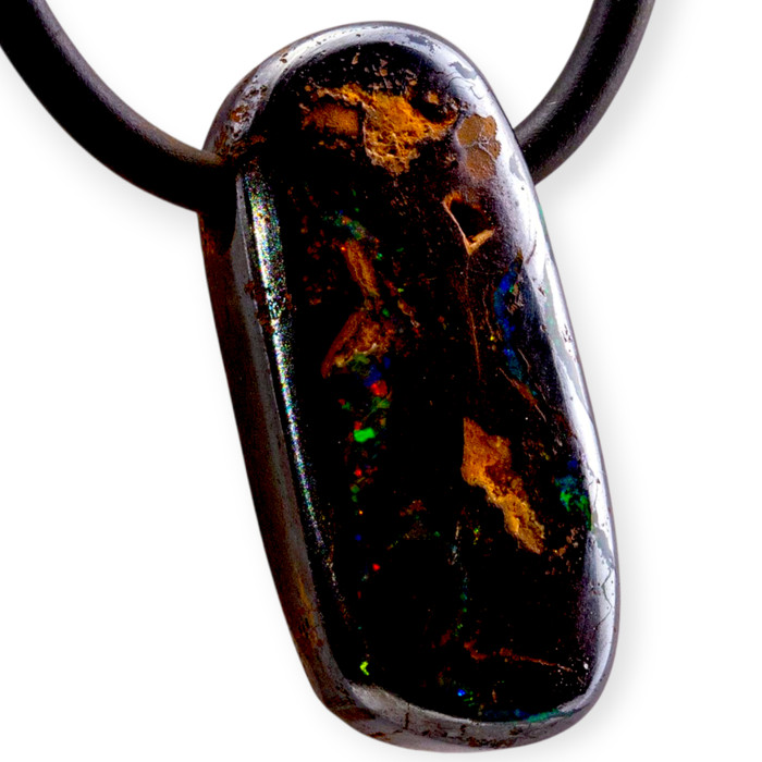 Celestial Tide Boulder Opal Slide Pendant