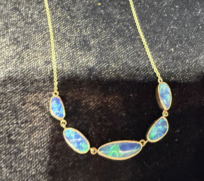 Custom 14KT Gold Opal Pendant
