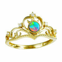 *CANDLE LIT GOLD AUSTRALIAN OPAL RING