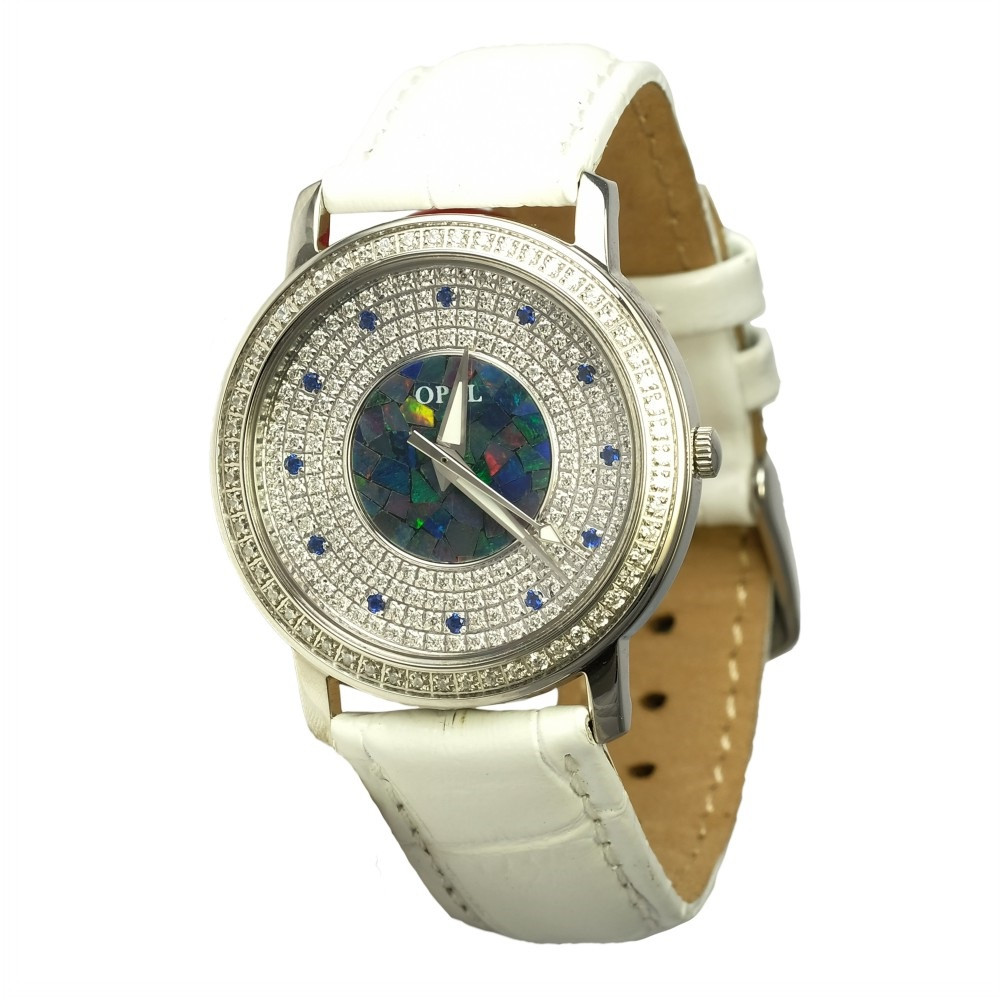 AUSTRALIAN OPAL WATCH & GENUINE LEATHER BAND - LIMITLESS