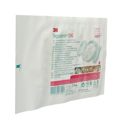 3M™ Tegaderm™ CHG IV Securement Dressing, 1657R, 11.5 cm x 8.5 cm