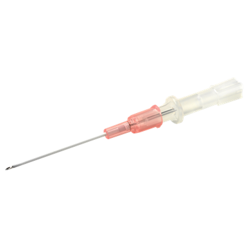 20 Gauge x 1- 1/4 Inch Standard Peripheral IV CathetersPink HubRadiopaque FEP polymerStraight hub"J"-point needle design allow clinicians to easily feel the vein entryThin wall catheter provides higher flow rates than standard wall cathetersSterilized using ethylene oxideLatex-free