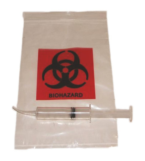 Biohazard Bag Clear 6 X 10"