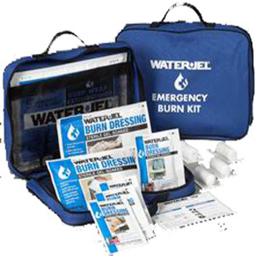 Be prepared for any burn emergency with the most versatile burn kit that offers different combinations of Burn Dressings and Fire Blankets for large or minor burns. Perfect for use in work vehicles or hanging on a wall. Contain: | 1 - Burn wrap 36x30" | 1 - Burn dressing 12x16" | 1 - Face mask 8x18" | 1 - Burn dressings 4x16" | 3 – Burn dressings 4x4" | 4 - 3" Roll gauze | 1 – Scissors | 1 - Instruction card | 1 - Soft-sided heavy-duty carry case