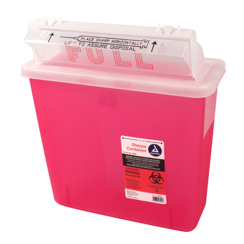 Sharps Containers, 5qt., 20/cs, Sharps containers, needles, Dynarex, medical receptacles, medical supplies canada