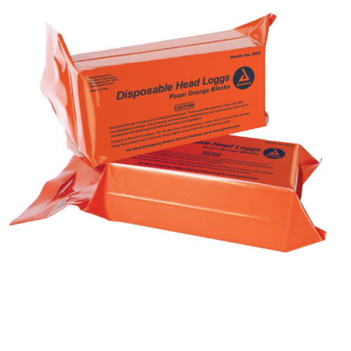 Disposable Head Log's, Orange; 16 Pairs, 16/Cs, Disposable head logs, medical supplies online Canada, disposable head logs