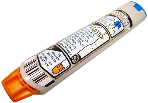 The EpiPen Trainer for clinical training will provide your students with safe, simulated practice in the correct method of administering medication from a pre-loaded auto-injector system. The Trainer does not contain any medication or a needle - it is for training and demonstration only - and can be reset and used repeatedly. Order today and provide your students with these important skills that may be called upon in future allergic emergency.