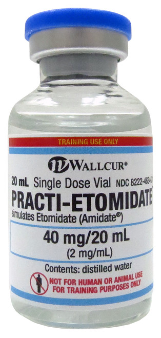 Practi-Etomidate for clinical training. Teach your students the complex skills related to general anesthesia induction scenarios with Practi-Etomidate.