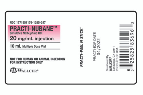 Practi-Nubane 10 mL Peel-N-Stick Labels (for training)
