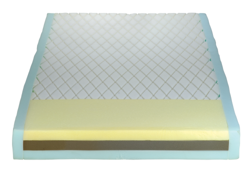The DynaRest Plus Foam Mattress is constructed to provide optimal pressure redistribution and support for bariatric patients who are at the risk of developing bed sores or pressure ulcers. The top layer is a diamond cut foam with a dedicated memory foam heel zone to further reduce pressure wounds, while the bottom is constructed with a non-slip protection for secure placement. An optional raised foam safety perimeter decreases the risk of falls and increase overall patient safety by providing a firm foundation for entry and exit.