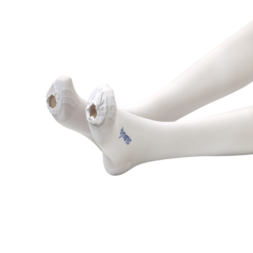 Dynarex's graduated anti-embolism compression stockings are snug-fitting and stretch to gently squeeze the leg with a tighter fit around the ankle. Available in different sizes and strengths, they help improve blood flow, lower the chances of getting deep vein thrombosis, and can lessen pain and swelling.