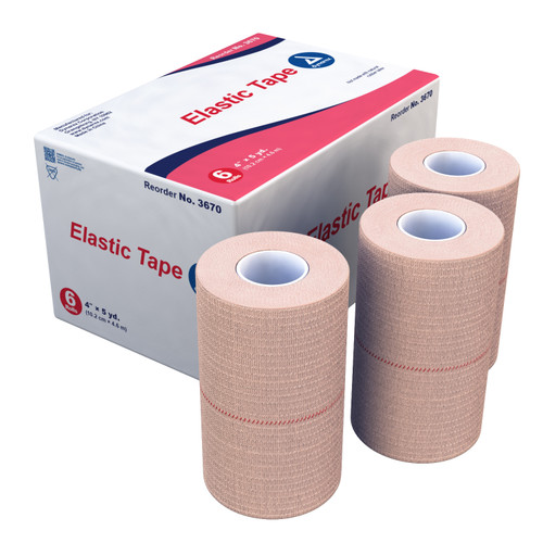 Dynarex Elastic Tape allows skin to breathe and stretches to fit around hard to tape areas. Dynarex Elastic Tape is ideal for use where pressure dressing requiring elasticity is prescribed.