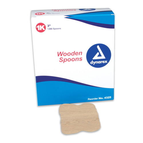 Dynarex Wooden Spoons are ideal for dispensing medication mixtures, making them perfect for use in hospitals, long term care facilities and nursing homes.