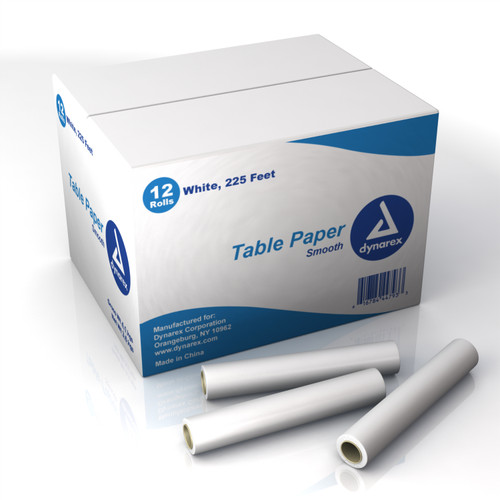 The Dynarex Table Paper is top quality aper offering supier performance and economy. Available in both smooth and creoe texture, this paper is an effective barrier against contamination.