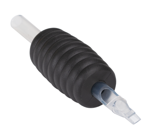 The Dynarex Fearless Disposable Tubes are designed with a slim, ringed shape allowing for maximum control, while the low-profile housing and tube reservoir allow for easy needle and ink visibility. The disposable tubes are made from durable material to provide a secure, comfortable grasp during all tattoo sessions.