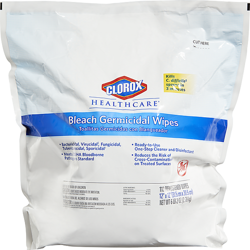 Clorox Bleach Germicidal Disinfectants Wipes Refill – Bag Of 110, germicidal disinfectant, clorox bleach disinfectants, medical supplies canada