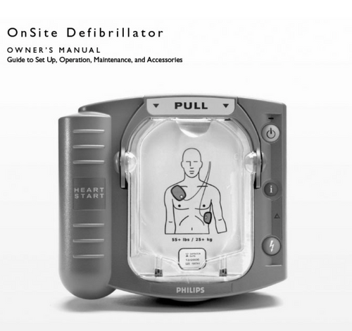 Manual, Instructions for Use - HeartStart OnSite, heartstart onsite defibrillator, medical supplies canada,