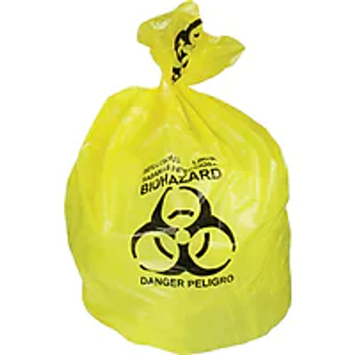 YELLOW contamination bags, biohazard supplies