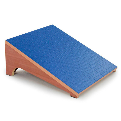 Simple but highly effective Slant Board for controlled stretching of the calf muscles at the back of the lower leg.
Ideal to aid in the rehabilitation of Achilles tendon injuries, shin splints, calf strains and other lower leg injuries.
Another advantage of the slant board is that when both feet are placed on it then you can quickly tell if one leg is tighter than the other which could be a possible imbalance and injury risk. 300 lb. weight capacity.