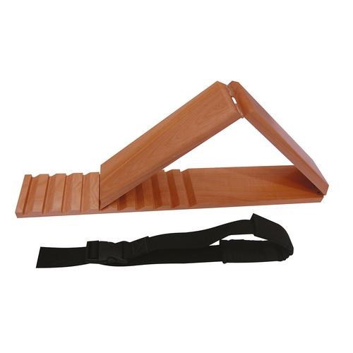 This Quadriceps Board is used to strengthen quadriceps on a bed, mat platform or treatment table. It is made of eucalyptus wood and painted with Anti-humidity sealer. The balance board can go up to a 16-degree incline depending on the amount of challenge desired. Included with the board are straps for added convenience. This Quadriceps board is made of eucalyptus wood and is painted with anti-humidity sealer for protection. Start exercising today with the help of this Qaudriceps board! product Weight: 2.2Kg or 5lbs. Dimensions: 52”“L x 4.5”“W For added convenience the Quadriceps board is provided with straps.