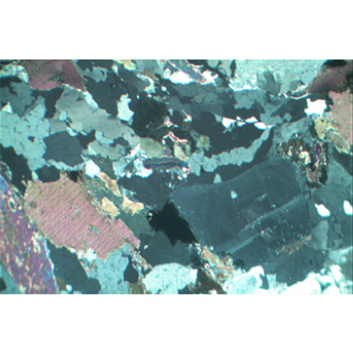 Selected rocks and minerals are ground and polished to a thickness of 20 – 30 μm. The preparations are mounted with Canada balsam on slides of 45x30 mm. In order to identify forms, colours, refractions and fossil inclusions, the slides can be observed with any normal microscope in transmitting light. Additional information is obtained by using microscopes with polarized-light equipment.