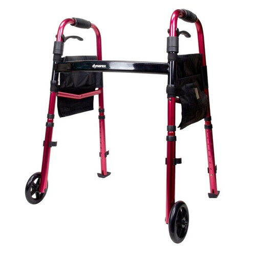 front wheels and ski glide tips are designed to easily glide over surfaces, both indoors and out, to reduce scratching. This compact mobility option is convenient and suited for individuals up to 300 lb. Ideal for a wide range of home healthcare settings.