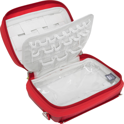 The MEDKIT PRO X medications module (TS2 Ready™) provides the most versatile organization, and quick access to a variety medications is protected by the TUFF-SHELL™ exterior with infection control. First line meds, IV’s, pre-filled meds, ampules, or boxes, they all safely fit into the protected, lockable module which can be attached to any MERET TS2-Ready™ bag or any MOLLE ready product.