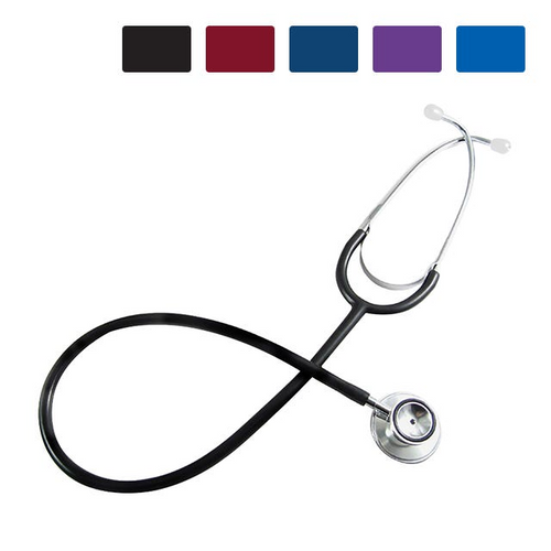The Pocket Nurse® Dual-Head Stethoscope is constructed with an aluminum bell and lightweight chest piece.