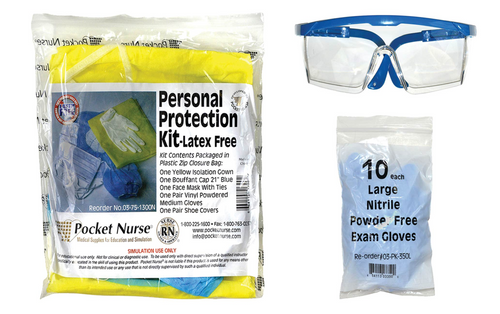 Teach students how to properly gown and glove in infection or contagious containment scenarios with this predesigned bundle.