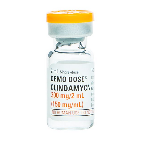 Demo Dose® Clindamycn 300mg/ vial 2mL (For Training Purposes Only), Therapeutic Class: Antibiotic Volume: 2 mL Strength: 150 mg/mL