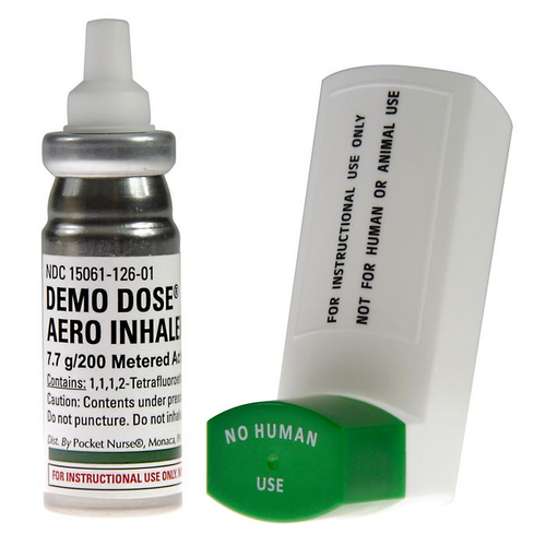 Teach the administration of Metered-Dose Inhalants (MDI).  Approximately 200 metered actuations Ground ship only ORM-D, medical supplies Canada