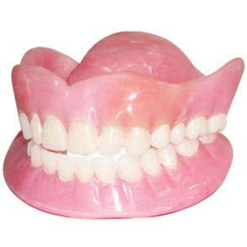 Upper and Lower Dentures Only, Use for teaching denture care in the simulation lab. Dentures are not able to be flossed.