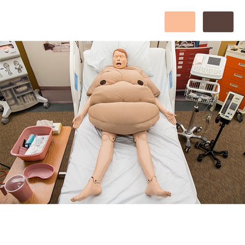 SimObesity product solutions simulate the unique physical complexities of caring for bariatric patients. The SimObesity Shirt is constructed to go over manikins or standardized patients to simulate obesity. The shirt exposes students to the complex physical and emotional challenges of providing healthcare to this population.