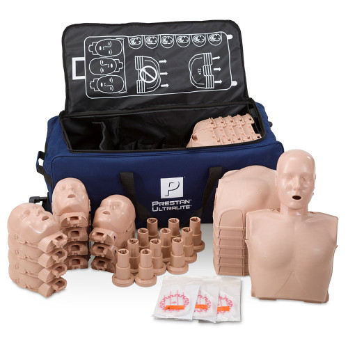 PRESTAN® Ultralite® Manikins Medium Skin Tone Training Manikins Without CPR Monitor 12-Pack. Portable and lightweight. In fact, the 12-pack weighs only 42 pounds and features the same quality and durability you have come to expect from PRESTAN. Select skin tone by using the dropdown window above. Not made with natural rubber latex.