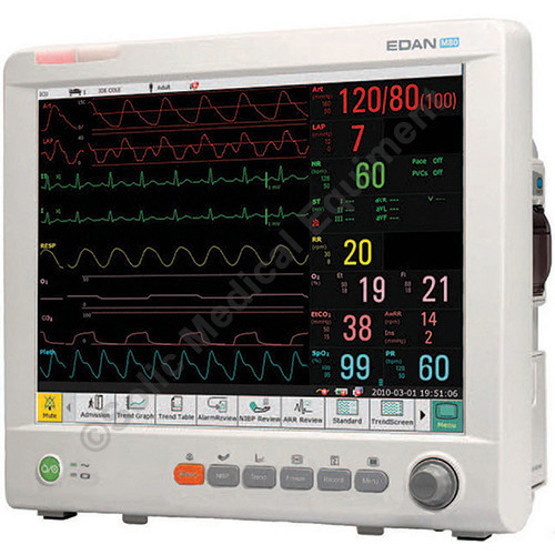 Monitor With 15" Display with Nellcor SPO2

Patient Monitor with ECG, NIBP, SPO2, Pulse, Respiration, Temperature (General), and CO2