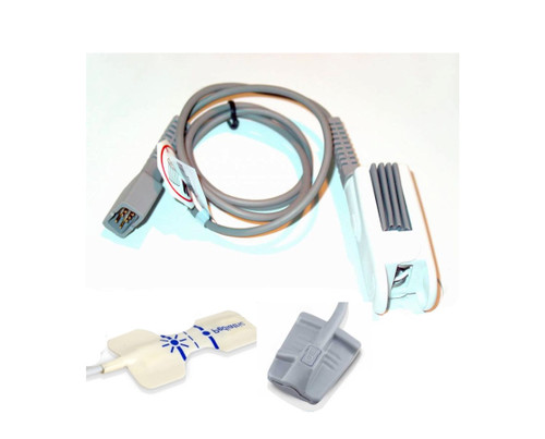 The Edan SpO2 Finger Sensor for iT20 Telemetry Transmitter System is an essential accessory used in measuring a patient's oxygen saturation in their arterial blood. This finger sensor is compatible with the iT20 Telemetry Transmitter System with 3-Lead ECG and SpO2 (iT20ES). The sensor is finger-type and uses infrared light, delivering blood oxygen measurements which are reflected in the device. It is used together with the SpO2 Extension cable, which is included in the iT20ES Telemetry Transmitter System device.