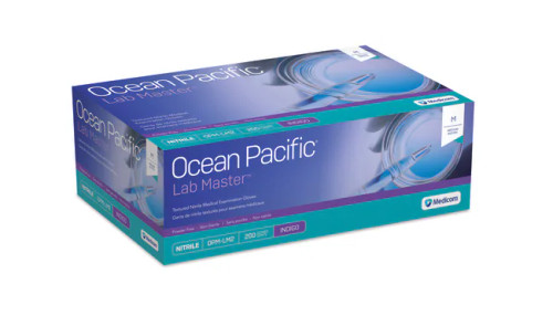 Ocean Pacific™ Lab Master™ Nitrile Medical Examination Gloves with Textured Fingertips. Provides the protection and strength of nitrile without the chemical accelerators commonly found in nitrile gloves. Textured fingertips for a secure grip, even when wet. Chemo-tested.