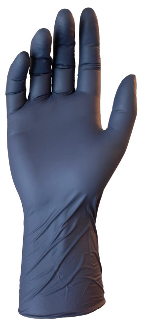 Secure 12" Extended Cuff Nitrile Exam Glove, Chemo Drug Tested, Powder-Free, Blue